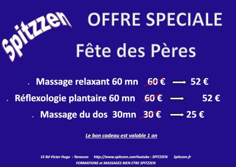 SPITZZEN célèbre la fête des pères avec une offre spéciale bien-être, Tarascon, SPITZZEN